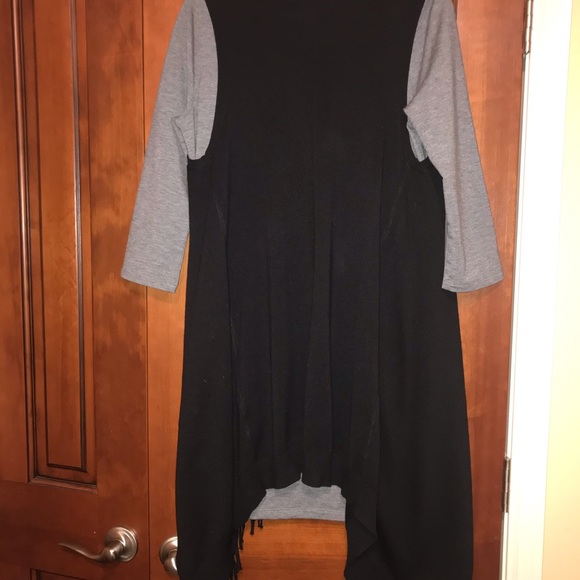 Joseph A Fringed Knit Vest - Picture 2 of 4